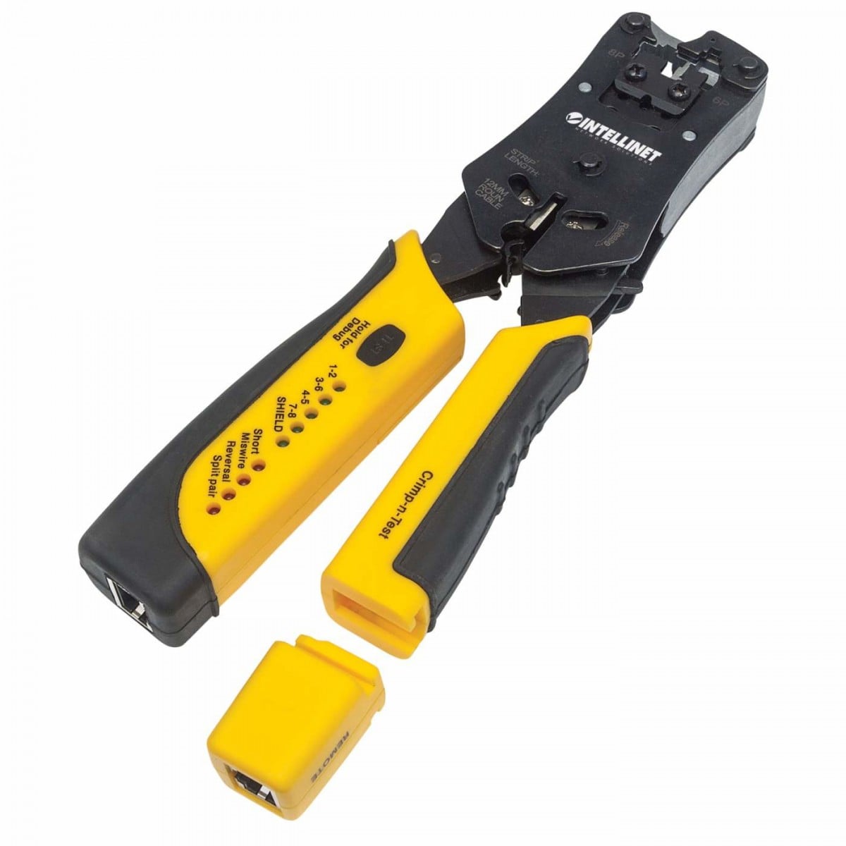 Intellinet 780124 Pince a sertir Noir, Jaune
