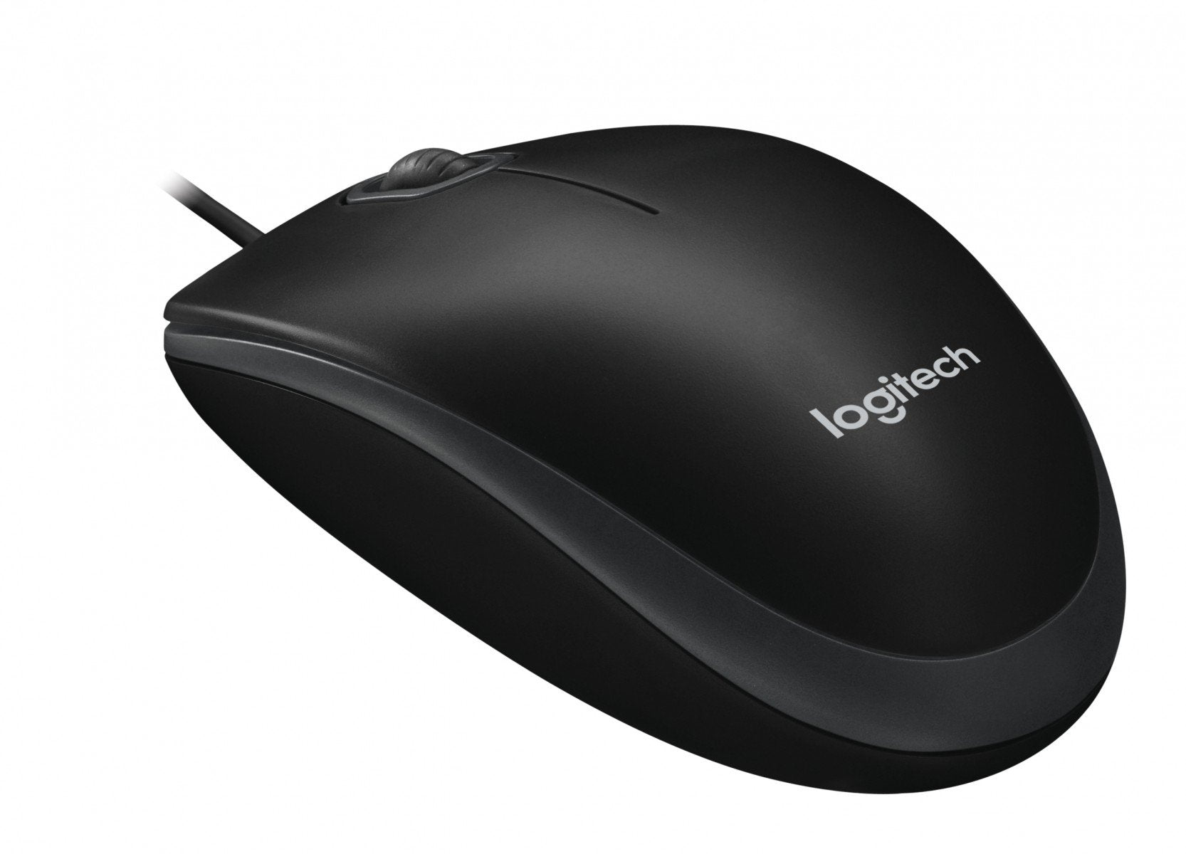 LOGITECH B100 Mouse right and left-handed optical 3 buttons wired USB black
