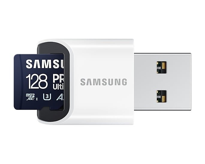 Micro SD 128GB PRO Ultimate+microSD read