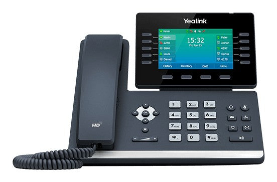 Yealink SIP-T54W téléphone fixe Noir 10 lignes LCD Wifi