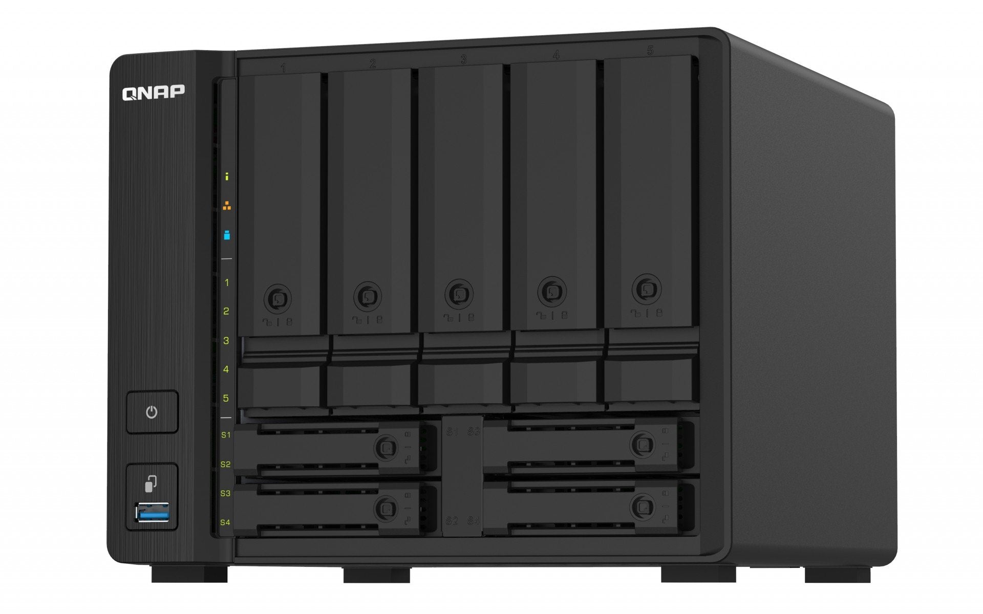 Desktop 9Bay NAS 4GB RAM 10Gbe Black