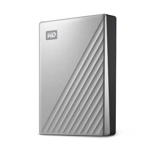 WD My Passport Ultra Mac 4To Silver USB-C/USB3.0 HDD 2.5p Metal finish RTL portable extern