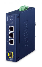 Planet IECJ-410FT Industrial 3-Port RJ45 + 1-Port SFP EtherCAT Junction Slave (-40~75 degrees C, dual 9~48V DC, 1 x 100TX RJ45 IN, 2 x 100TX RJ45 OUT, 1 x 100FX
