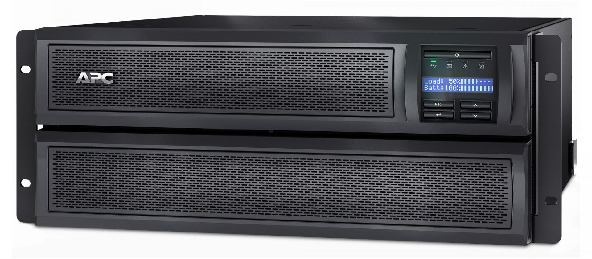 APC Smart-UPS X 2200 Rack/Tower LCD UPS Rack AC 230V 1980Watt 2200VA RS-232 USB output connectors 12 4U Black