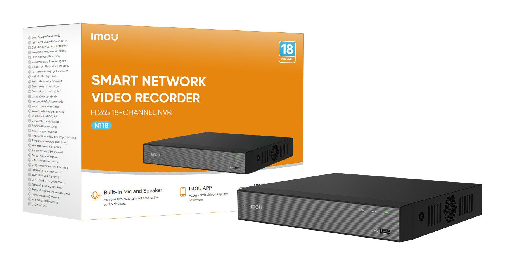 Imou NVR-N110-8A0E-P N110 Enregistreur vidéo réseau NVR PoE