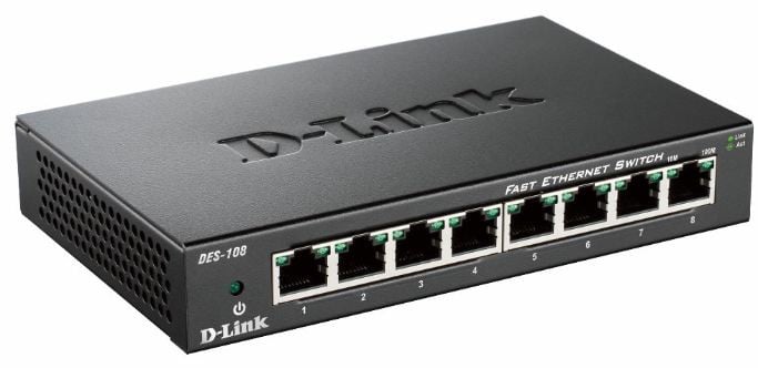 D-Link DES-108 Noir