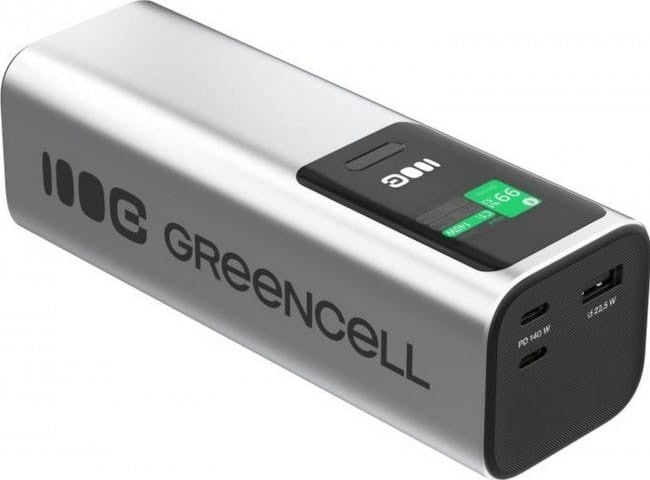 Green Cell PowerPlay Ultra Powerbank 25200mAh 140W PD USB C avec Charge Rapide pour Ordinateur Portable, MacBook, iPhone 16 15 14 Pro Max
