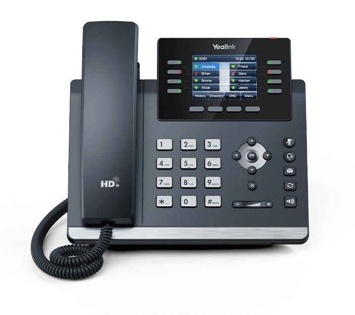 Yealink SIP-T44U téléphone fixe Gris 8 lignes LCD Wifi
