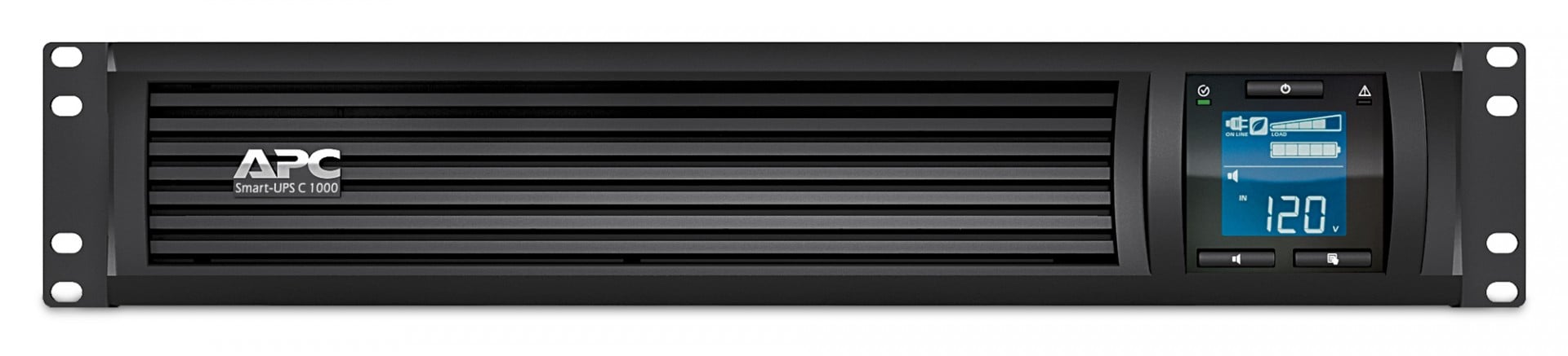 APC Smart-UPS C UPS rack-mountable AC 230V 600Watt 1000VA USB serial output connectors 4 2U Black with APC SmartConnect