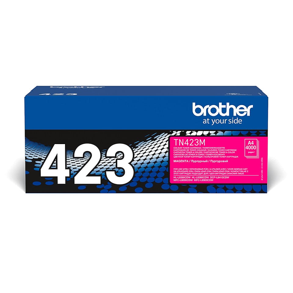 BROTHER TN423M Toner Cartouche Magenta Grande Capacité 4.000 pages pour Brother HL-L8260CDW, L8360CDW