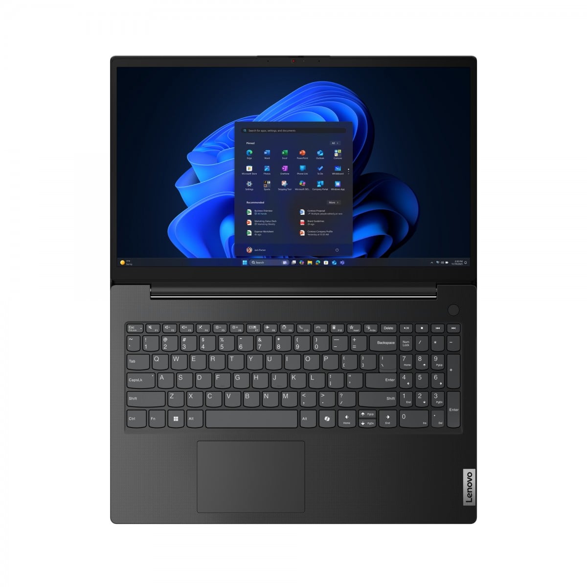 "Lenovo V15 G6 ITN Intel® N N100 Ordinateur portable 39,6 cm (15.6"") Full HD 8 Go DDR5-SDRAM 256 Go SSD Wi-Fi 6 (802.11ax) Noir Italien"