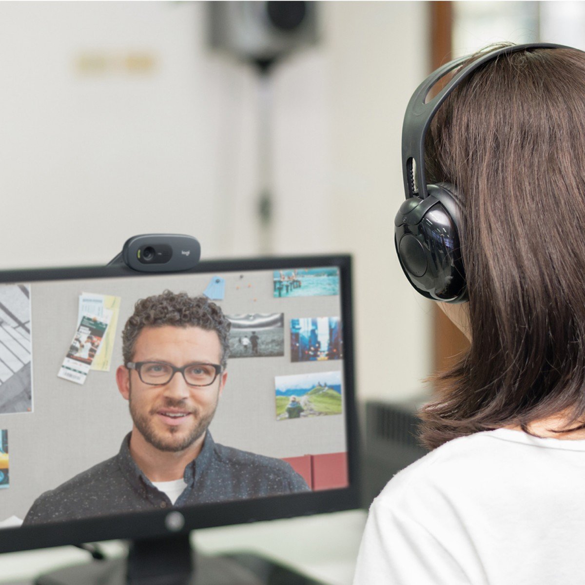 Logitech C505 HD webcam USB Graphite