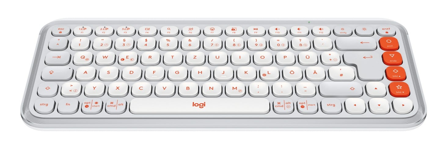 Logitech POP Icon Keys clavier Universel Bluetooth QWERTZ Allemand Blanc