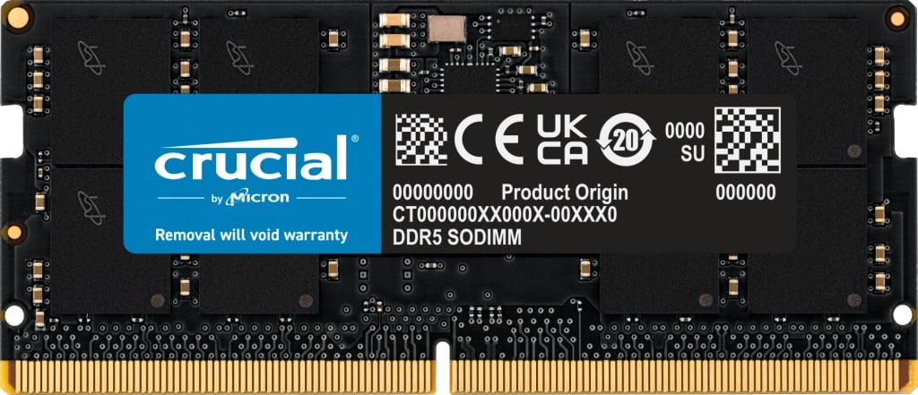 Module de mémoire Crucial CT16G56C46S5T 16 Go 1 x 16 Go DDR5 ECC