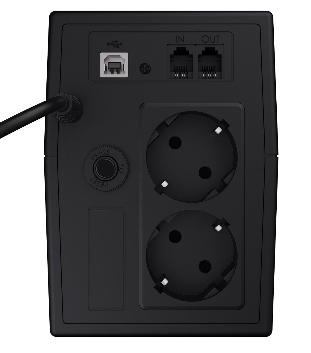 Green Cell UPS02 alimentation d'énergie non interruptible Interactivité de ligne 0,8 kVA 480 W 2 sortie(s) CA