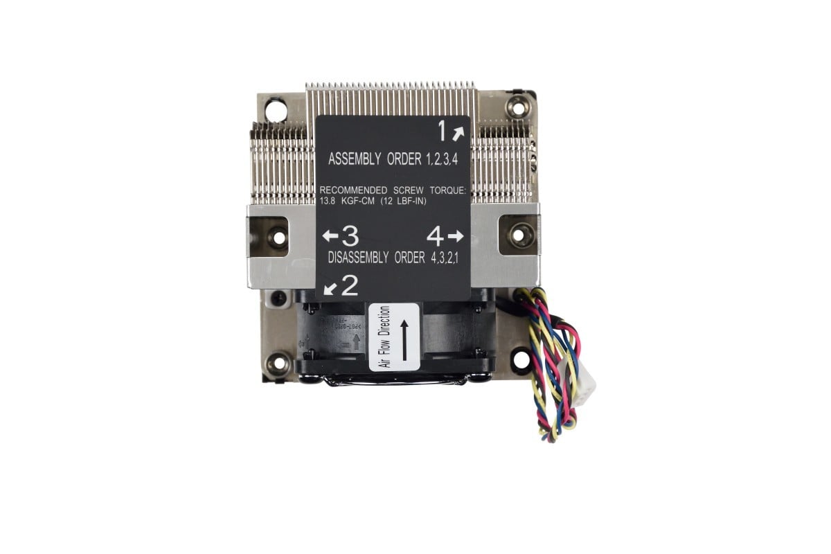 Supermicro SNK-P0068AP4 systeme de refroidissement d’ordinateur Processeur Refroidisseur d'air 6 cm Noir, Nickel