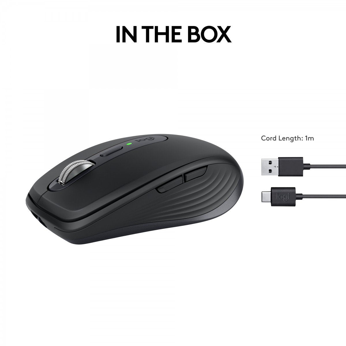 LOGITECH MX Anywhere 3S Mouse optical 6 buttons wireless Bluetooth graphite