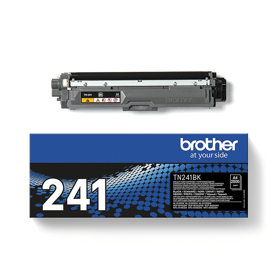 BROTHER TN241BK HL-3140CW/3150CDW/3170CDW cartouche de toner noir capacité standard 2.500 pages pack de 1