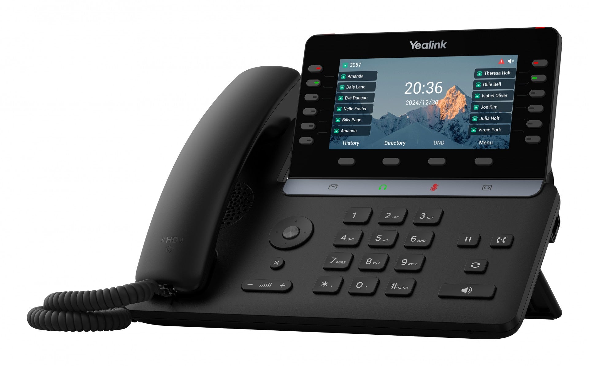 Yealink T85W téléphone fixe Noir LCD Wifi