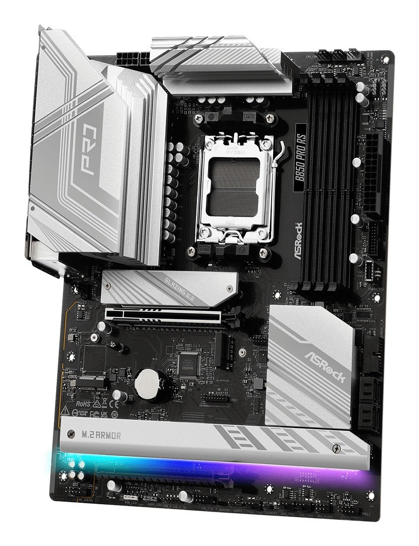 ASRock 90-MXBQK0-A0UAYZ Carte mere B850 Pro RS ATX avec DDR5 et Ethernet 2,5 Gigabit