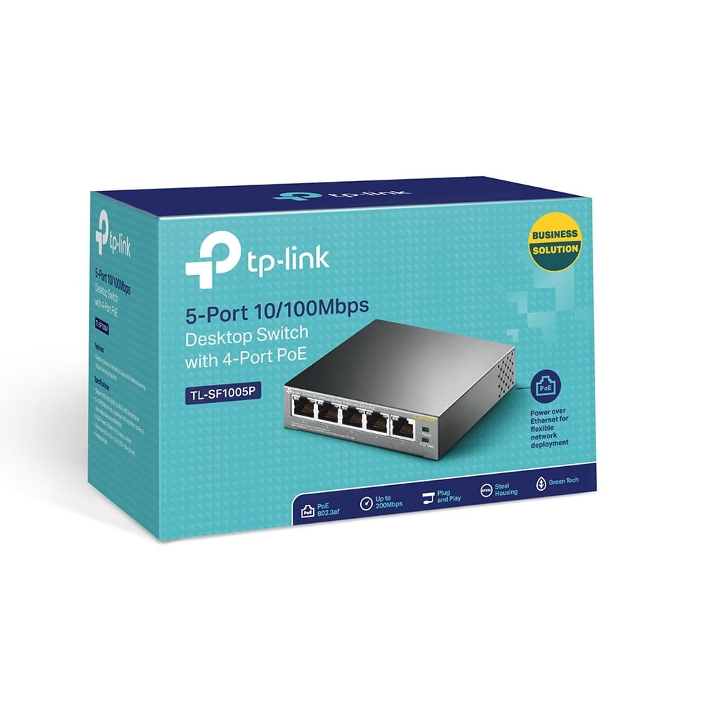 5-Port 10/100Mbps Desktop Switch PoE