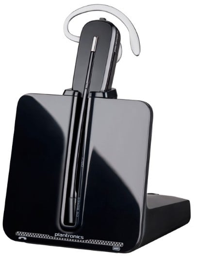 POLY CS540/A Casque Sans fil Crochets auriculaires Bureau/Centre d'appels Noir