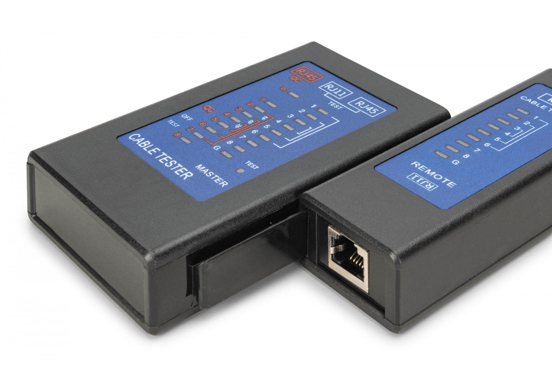 Testeur de câbles réseau et de communication LED, Cat.5e-Cat.6A, (RJ45, RJ12, RJ11), Auto-Scan avec PoE