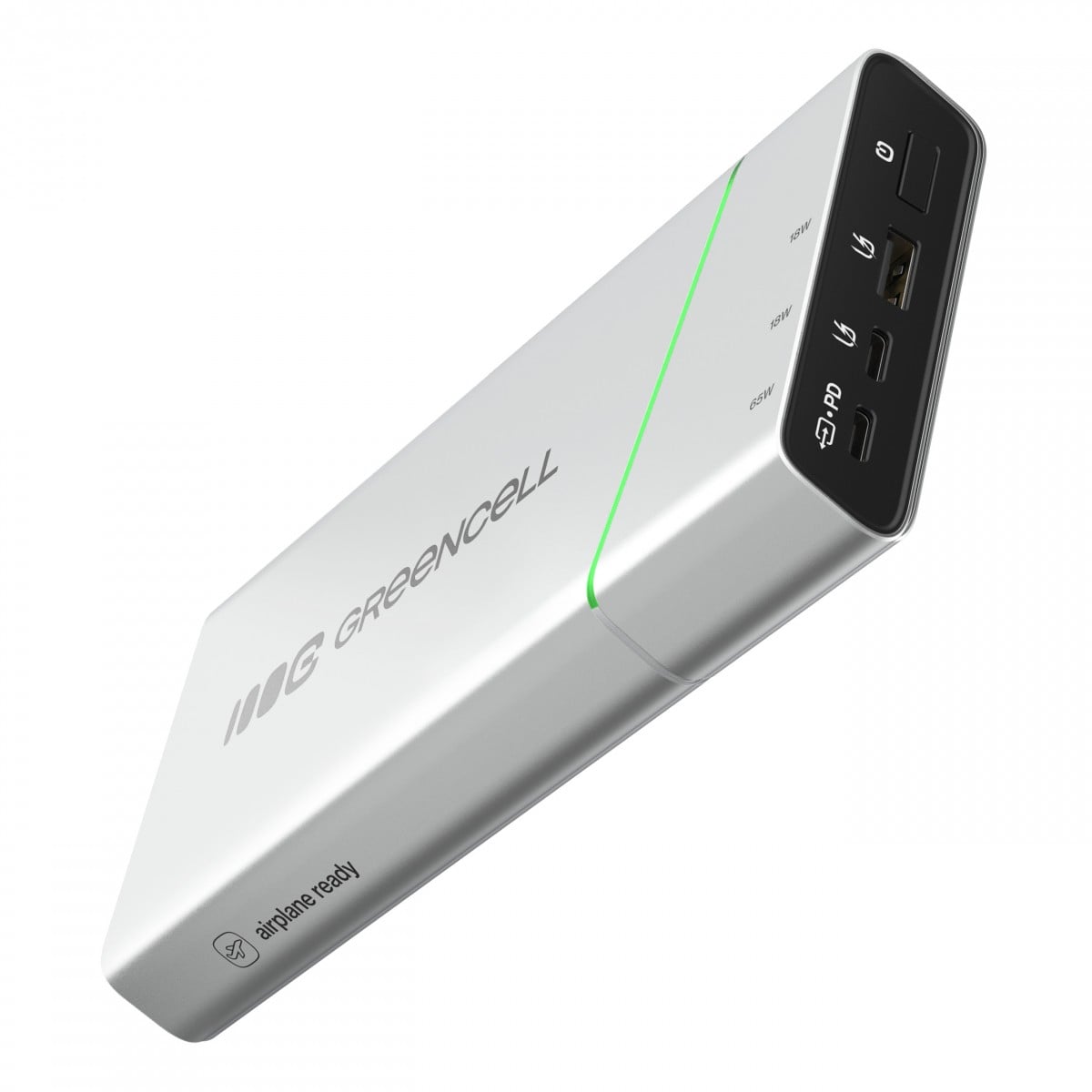 Green Cell PowerPlay Pro Powerbank 20800mAh 65W – charge rapide, PD, Ultra Charge, fabriqué en Pologne