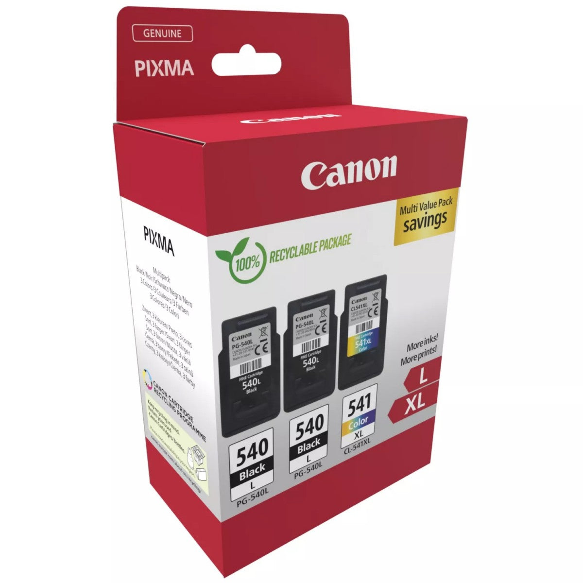 CANON PG-540Lx2/CL-541XL Ink Cartridge MULTI