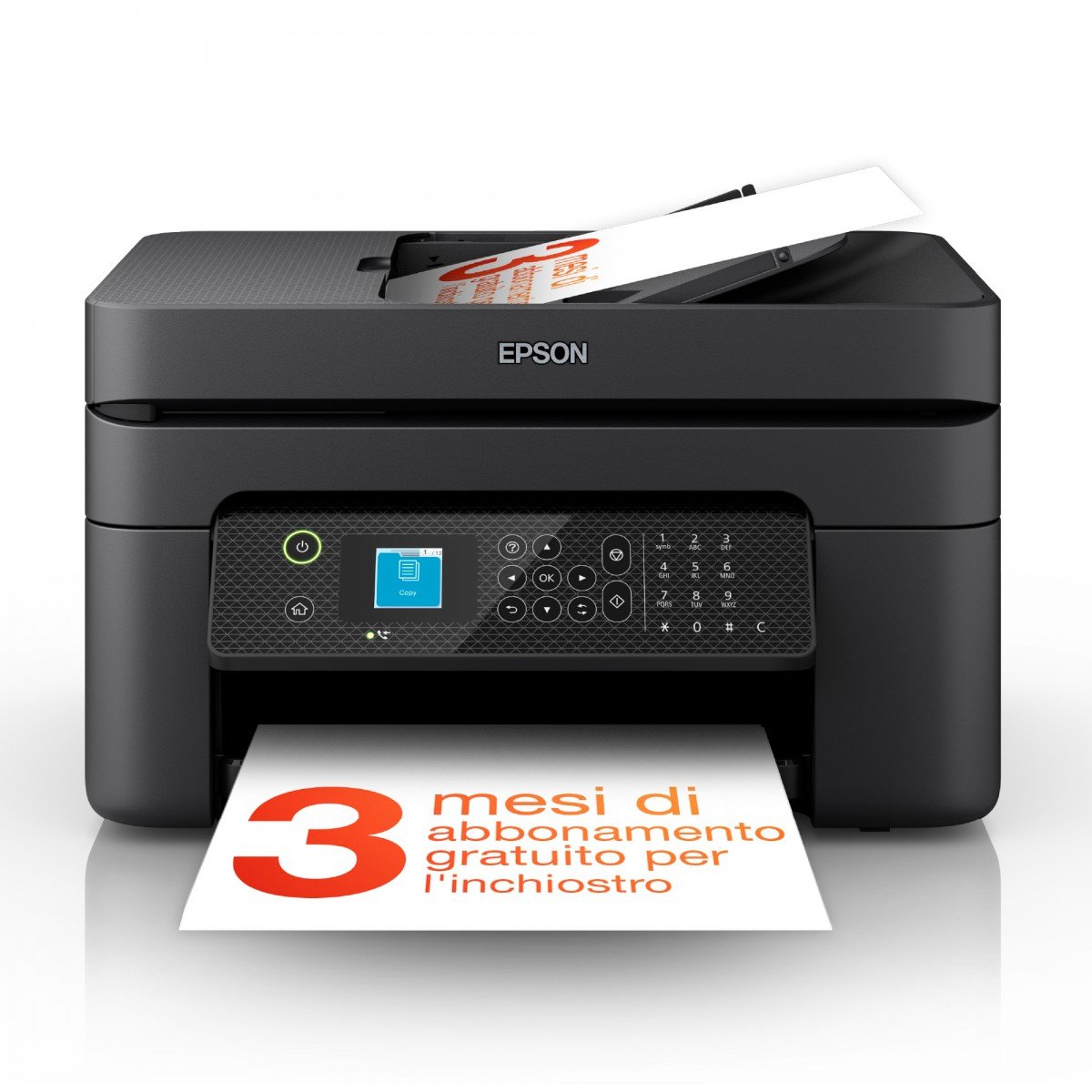 EPSON WorkForce WF-2930DWF MFP colour ink-jet 216x297mm A4 10ppm print 100 sheets USB 2.0 Wi-Fi