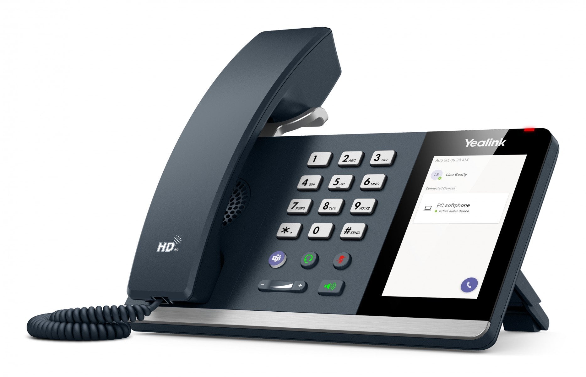 Yealink MP45 téléphone fixe Noir, Gris