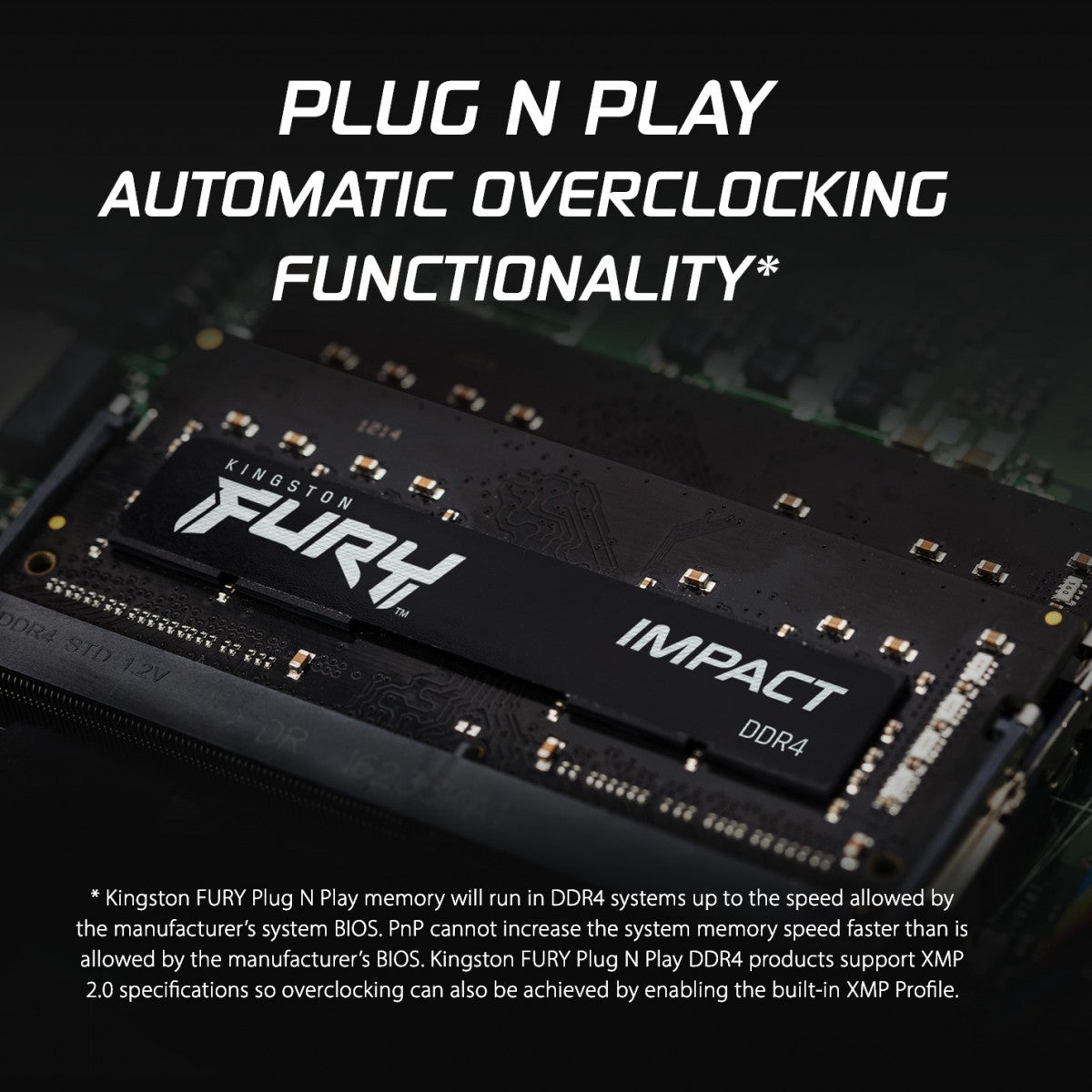 KINGSTON 32Go 3200MHz DDR4 CL20 SODIMM Kit of 2 FURY Impact