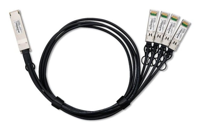 Zyxel DAC100F25-1M-ZZ0101F câble InfiniBand et a fibres optiques QSFP28 4x QSFP28 DAC Noir