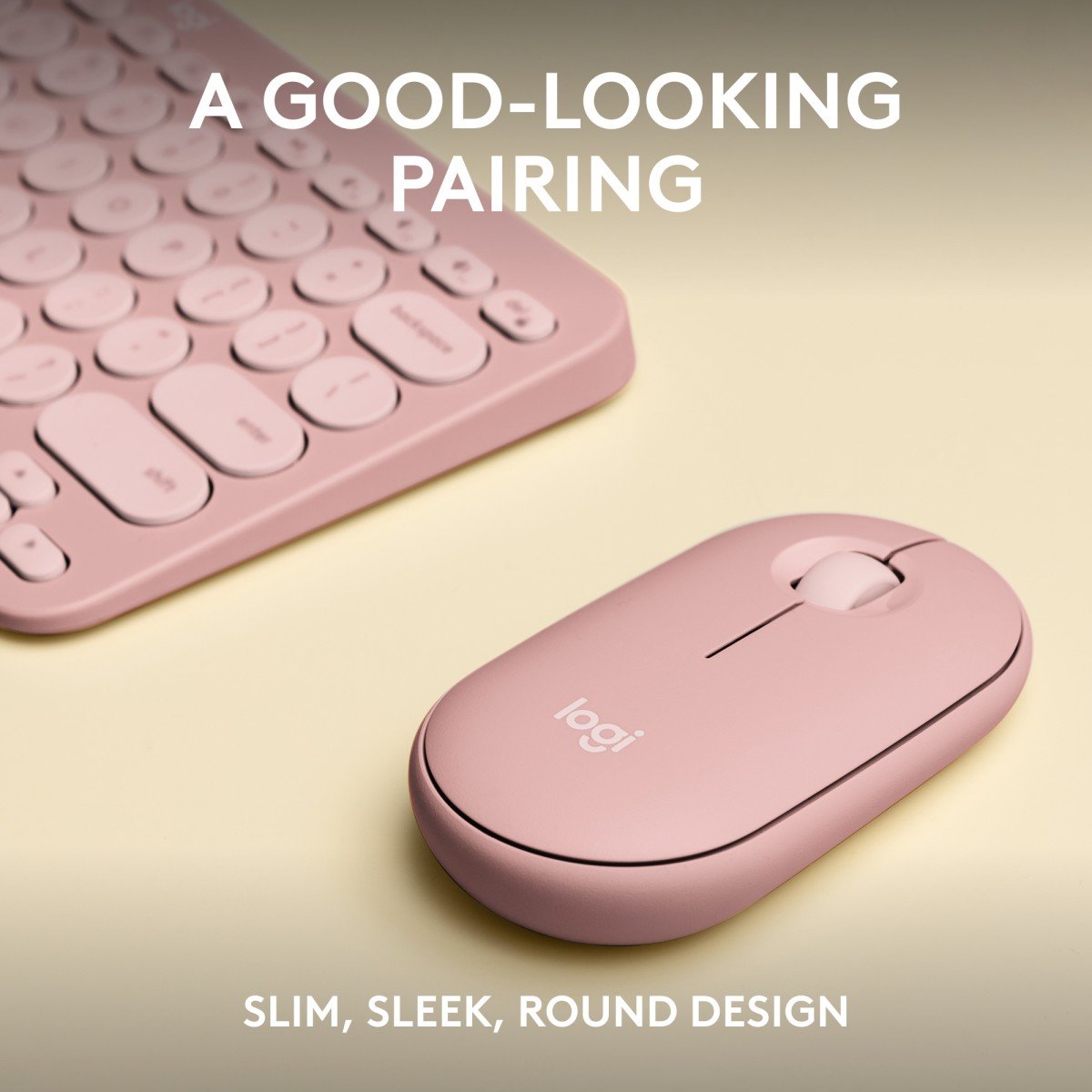 Logitech Pebble 2 Combo clavier Souris incluse Universel RF sans fil + Bluetooth QWERTY US International Rose