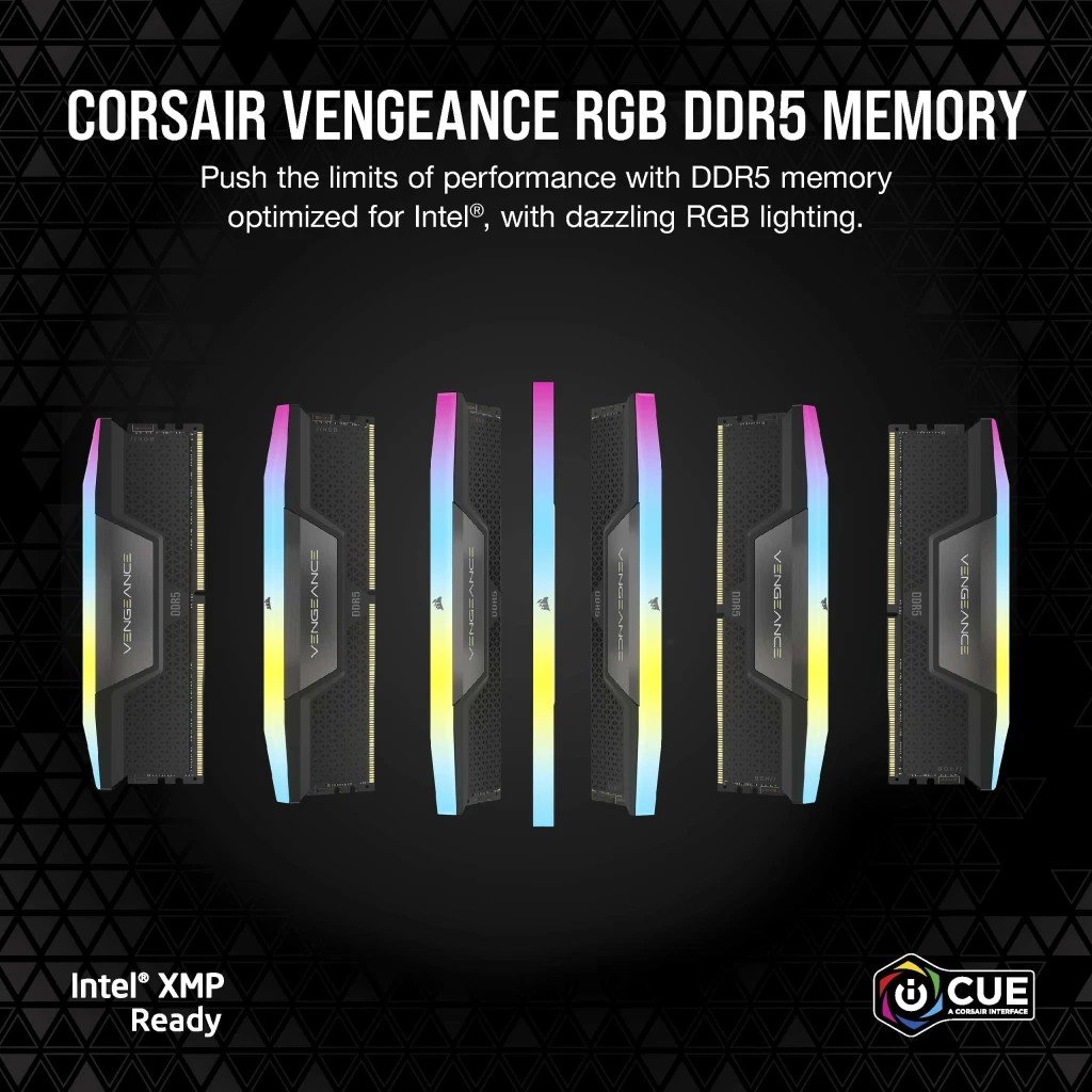 Module de mémoire Corsair Vengeance RGB CMH96GX5M2B7000C40 96 Go 2 x 48 Go DDR5 7000 MT/s