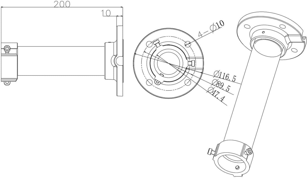 Hikvision DS-1661ZJ Pendant Mount