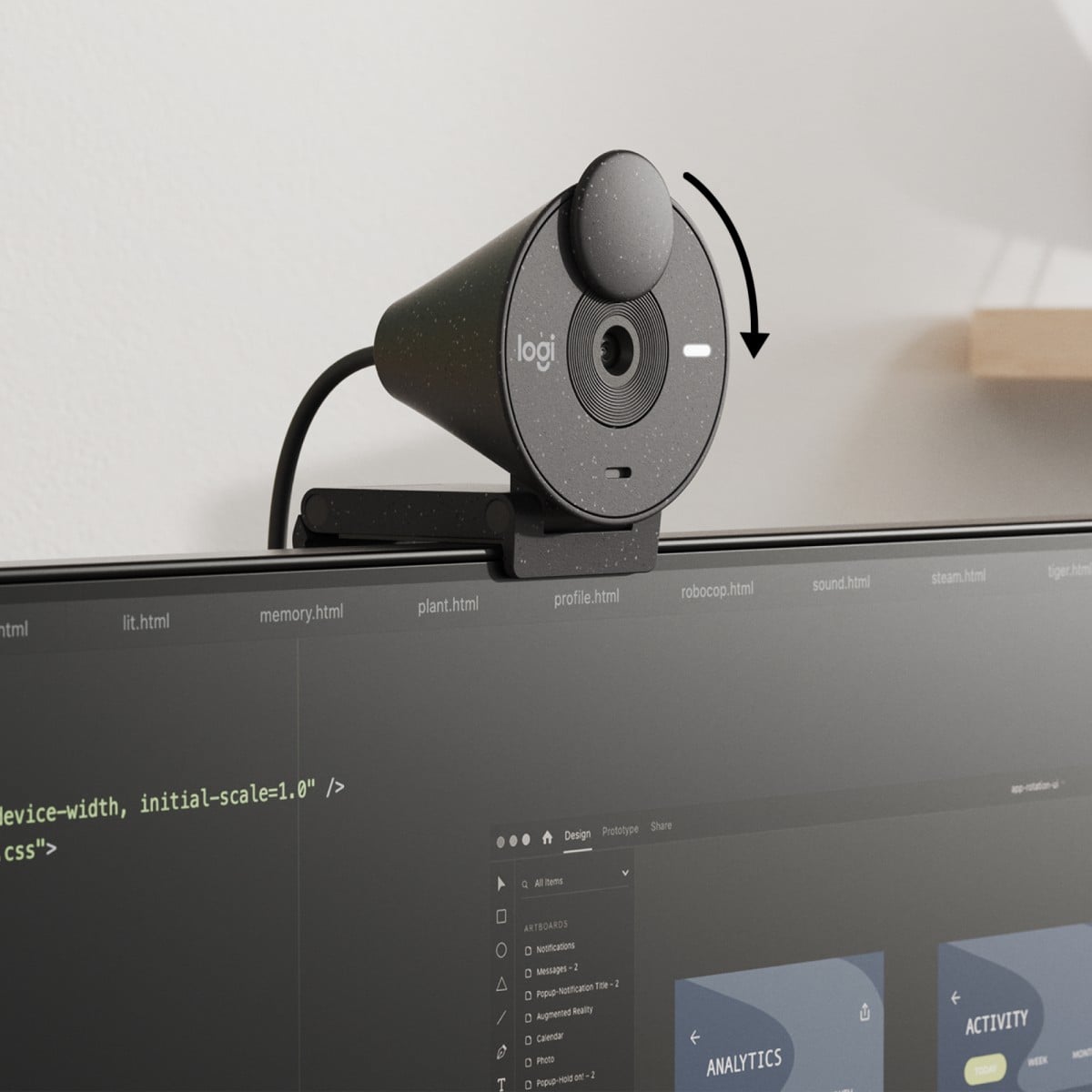 LOGITECH BRIO 300 Webcam colour 2 MP 1920 x 1080 720p 1080p audio USB-C