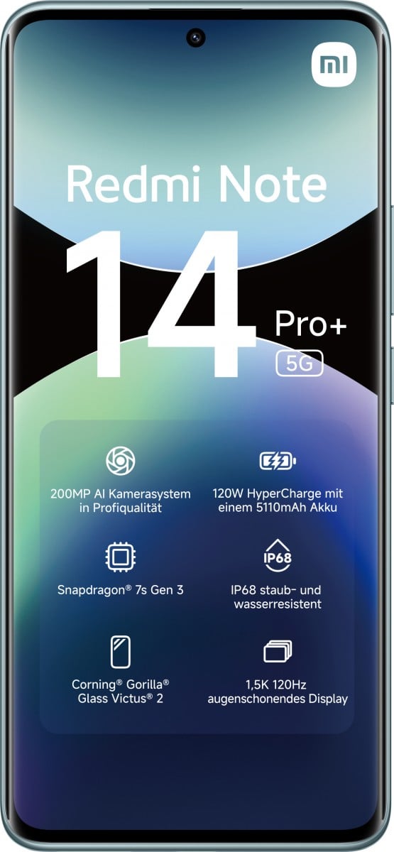"Xiaomi Redmi Note 14 Pro+ 5G 16,9 cm (6,67"") Double SIM USB Type-C 8 Go 256 Go 5110 mAh Bleu"