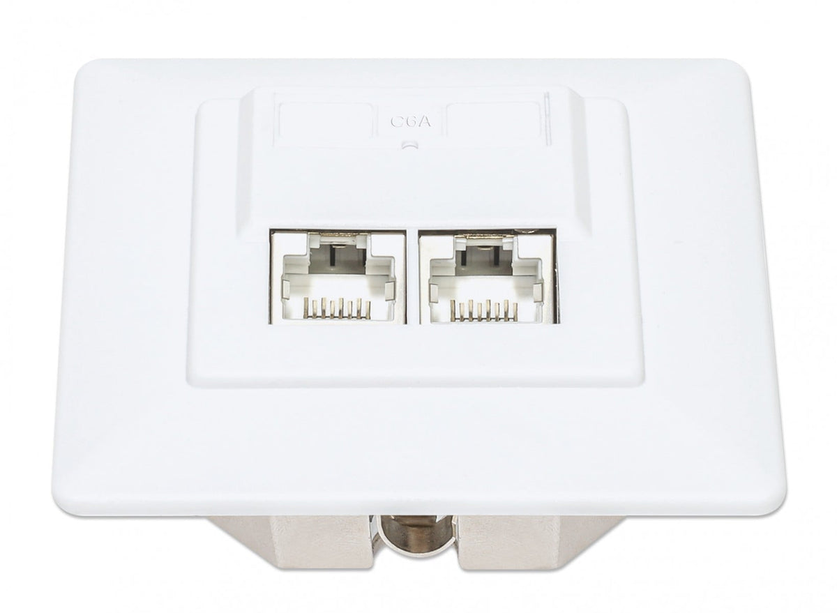 Intellinet 771917 prise de courant 2 x RJ-45 Blanc