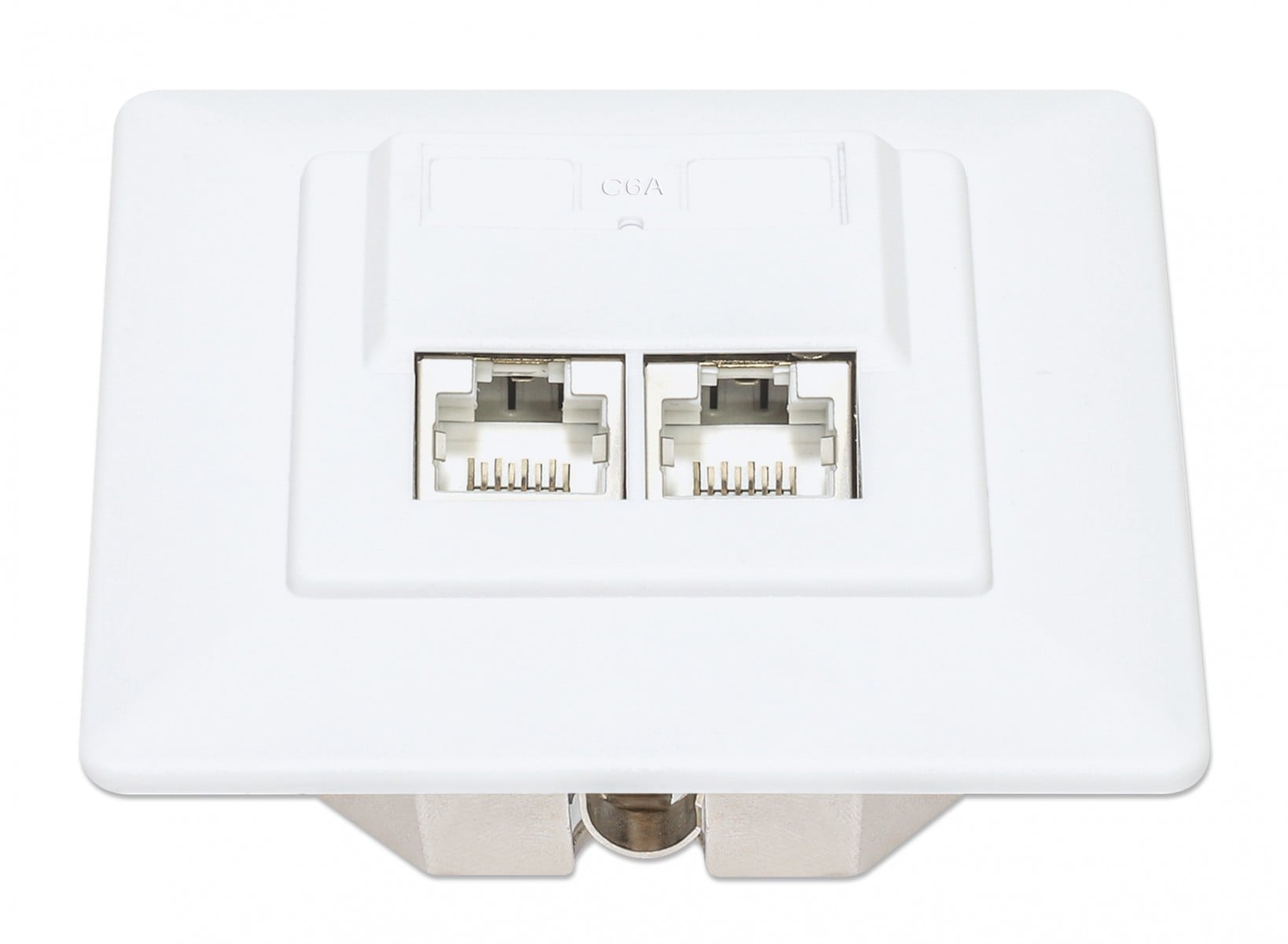 Intellinet 771917 prise de courant 2 x RJ-45 Blanc