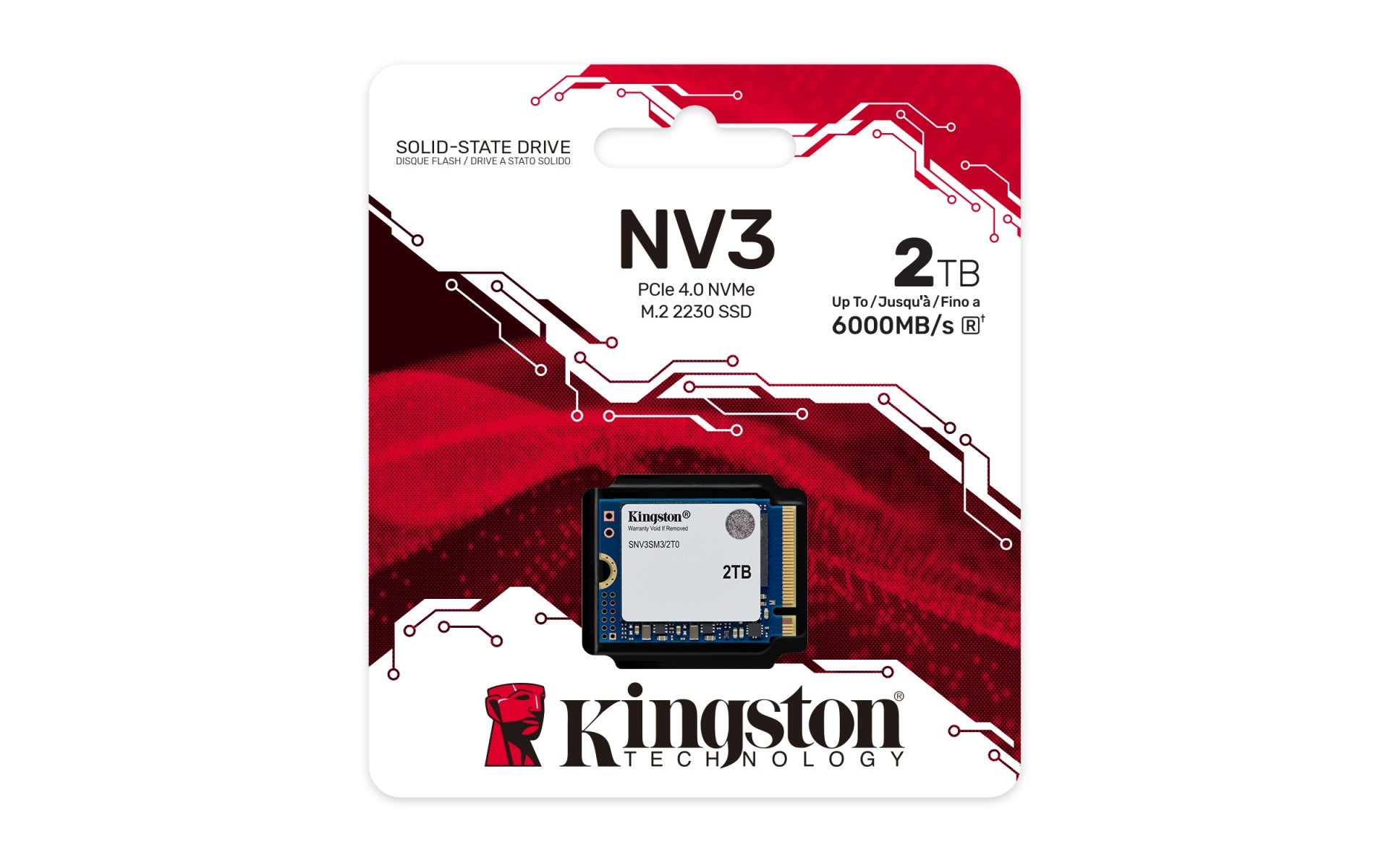 KINGSTON 2000Go NV3 M.2 2230 PCIe 4.0 NVMe SSD