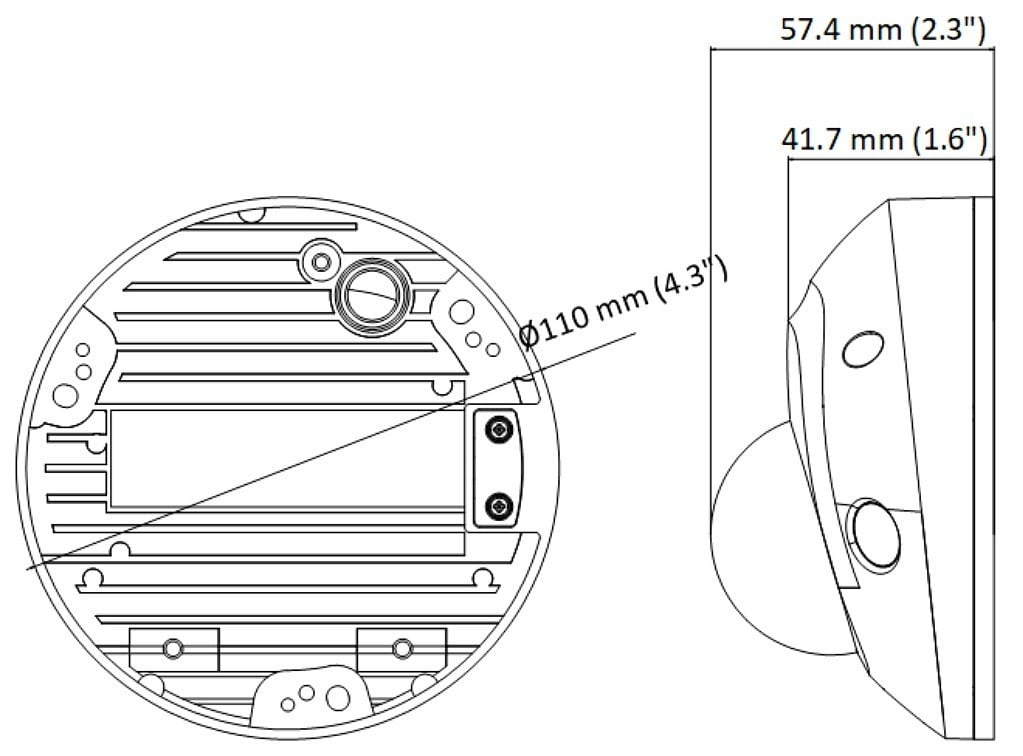 Hikvision DS-2CD2543G2-IS(2.8mm) 4 MP AcuSense Built-in Mic Fixed Mini Dome Network Camera