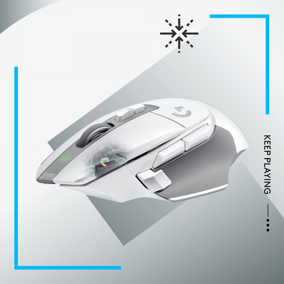 LOGITECH G502 X LIGHTSPEED - WHITE/CORE - EER2