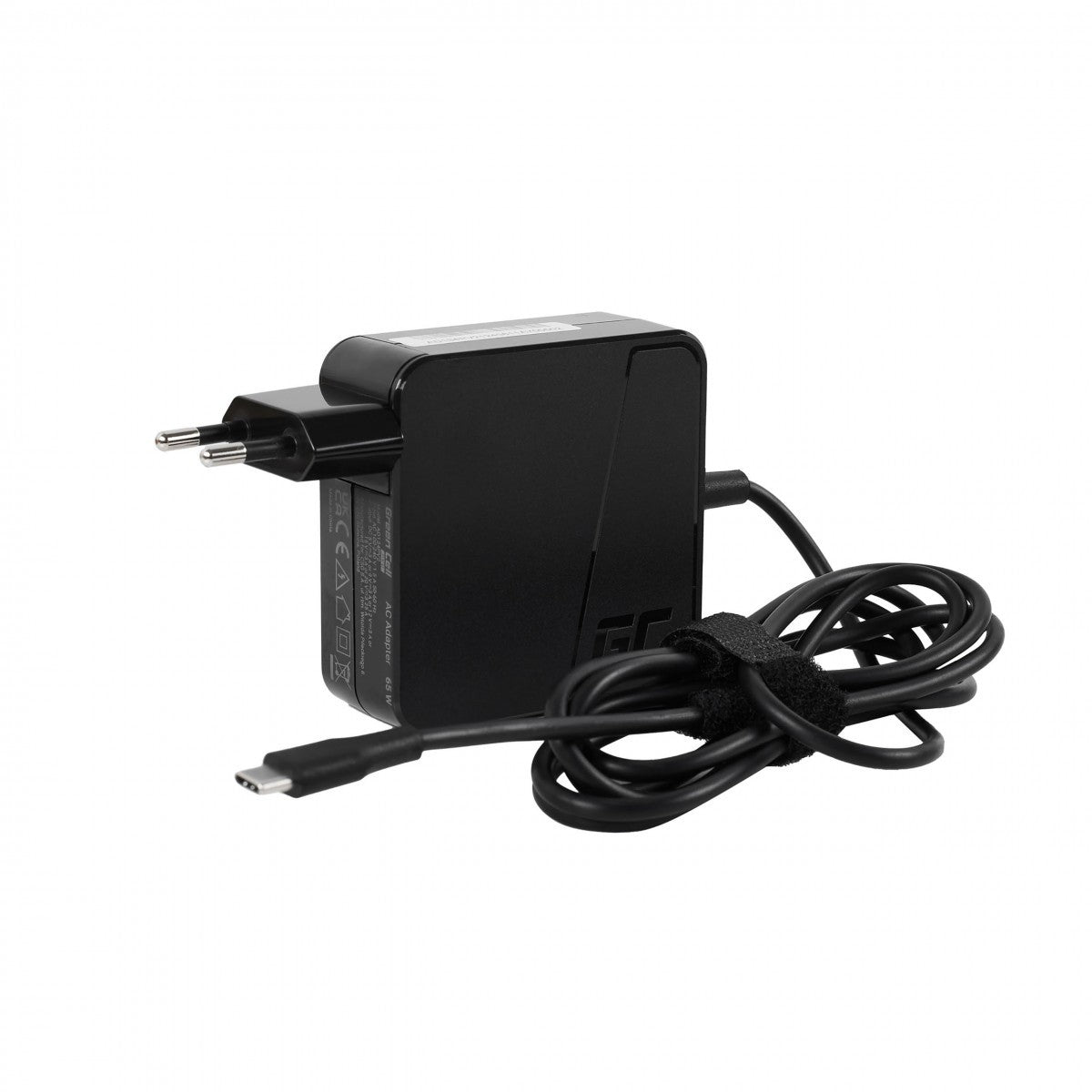 Green Cell AD134PV2 Adaptateur PRO USB-C 65W pour ordinateurs portables, tablettes, téléphones