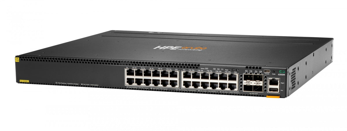 HPE Aruba 6300M 24G CL4 PoE 4SFP56 Swch