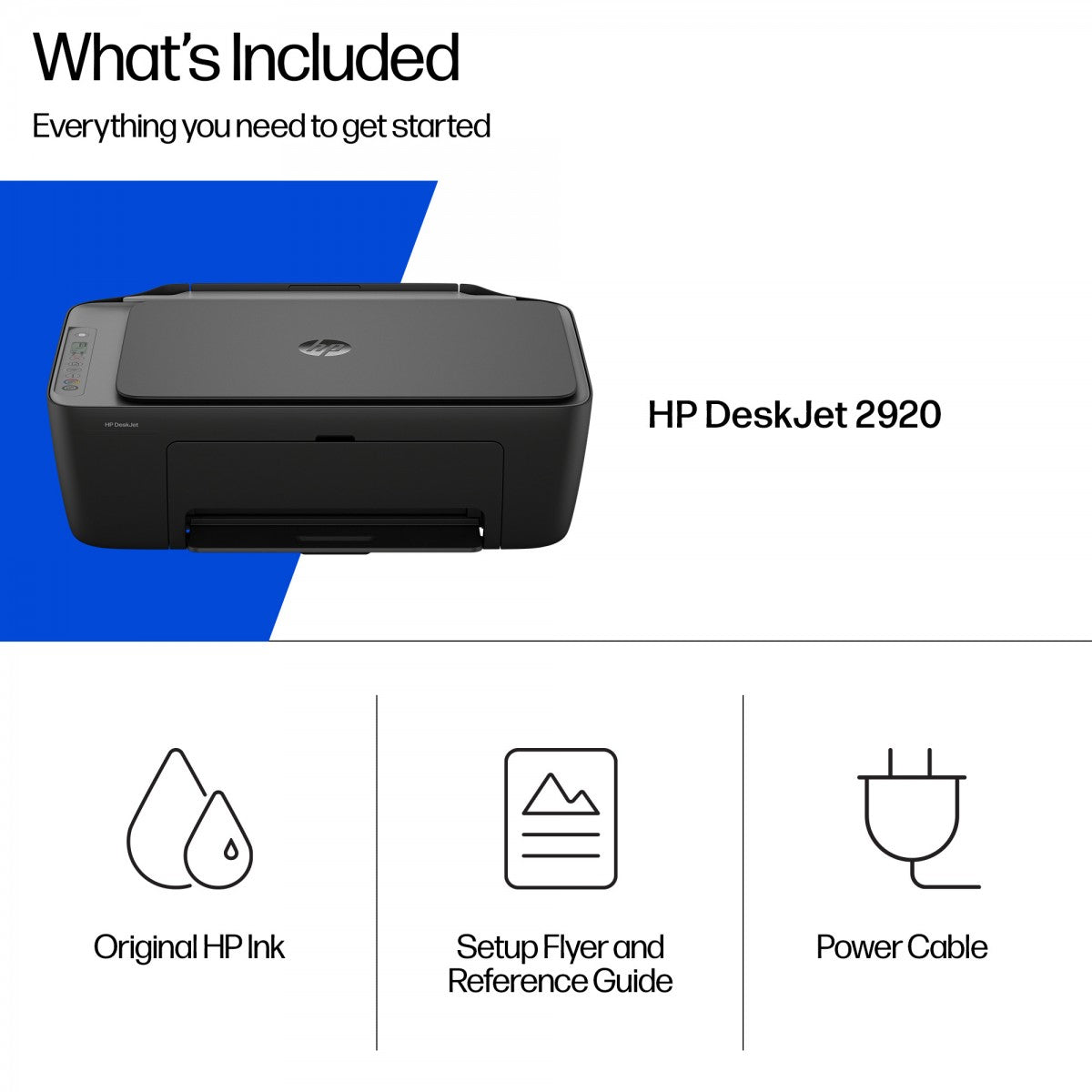 HP DeskJet 2920 All-in-One Printer A jet d'encre thermique A4 4800 x 1200 DPI 7,5 ppm Wifi