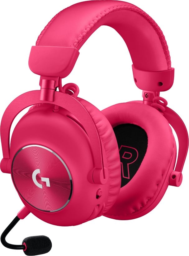 LOGITECH G Pro X 2 Headset full size Bluetooth / LIGHTSPEED wireless wired 3.5 mm jack noise isolating magenta