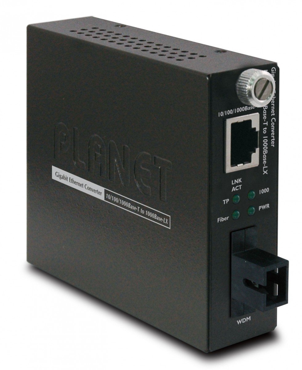 PLANET GST-806B60 convertisseur de support réseau 2000 Mbit/s 1550 nm Noir