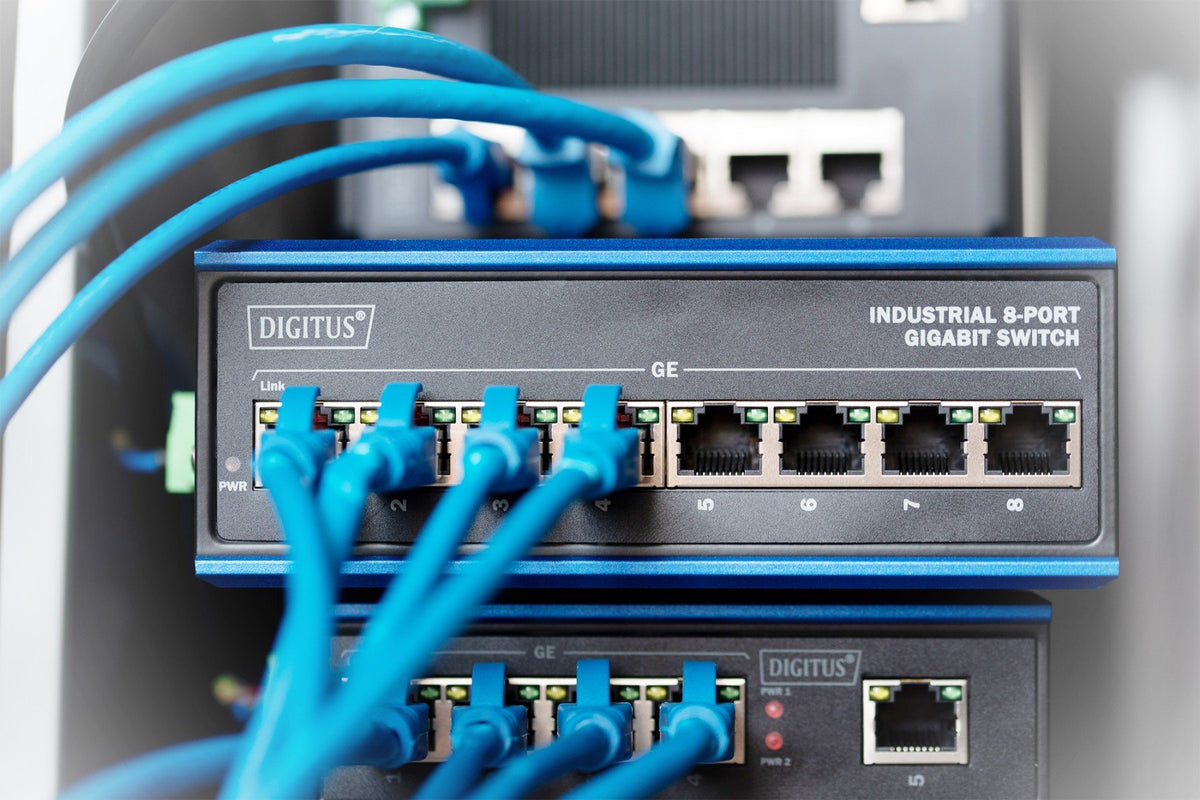 Digitus DN-651119 commutateur réseau Non-géré L2 Gigabit Ethernet (10/100/1000) Noir, Bleu