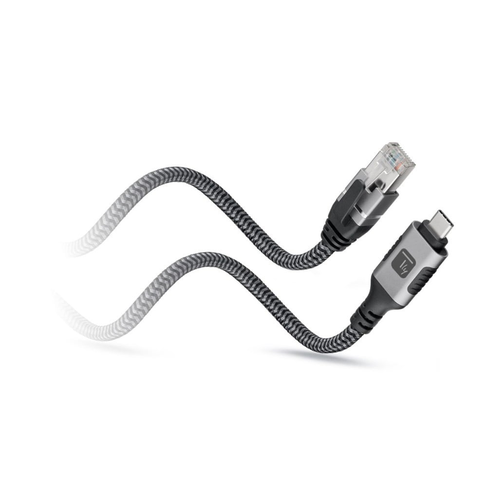 Techly ICOC U3C-RJ45-010 Adaptateur/Câble réseau USB-C vers Gigabit Ethernet RJ45 1m